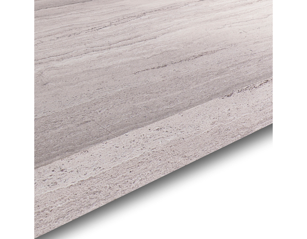 Plan de travail aspect travertin gris l.300 x P.62 x Ép. 3,8 cm - Cooke and Lewis - Brico Dépôt