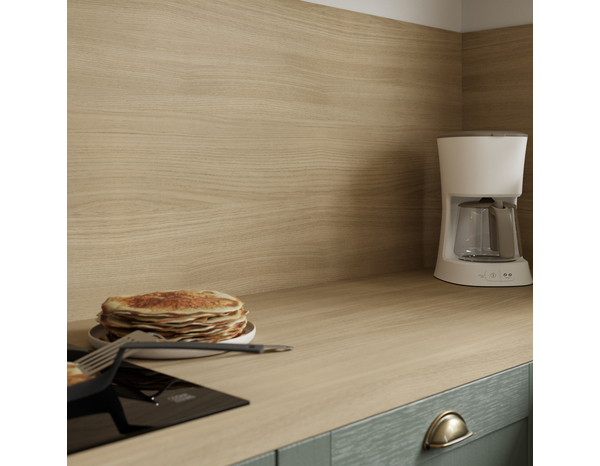 Crédence effet bois clair L.240 x H.60 cm x Ep. 8 mm - Cooke and Lewis - Brico Dépôt