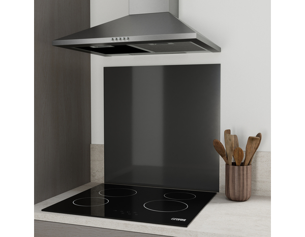 Fond de hotte en verre noir 60 x 70 cm - Cooke and Lewis - Brico Dépôt