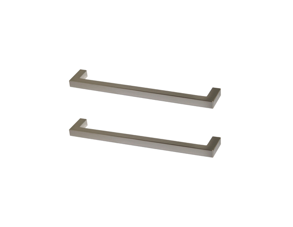 2 poignées de cuisine droites 15cm nickel brossé - Cooke and Lewis - Brico Dépôt