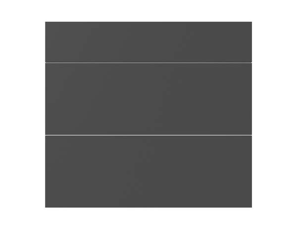 Façade 1 tiroir + 2 casseroliers 80cm "Dorice" anthracite mat - l. 79.7 x h. 71.5cm - Cooke and Lewis - Brico Dépôt