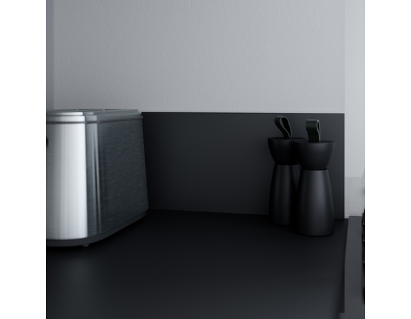 Crédence effet pierre foncé L.240 x H.20 cm x Ep. 8 mm - Cooke and Lewis - Brico Dépôt