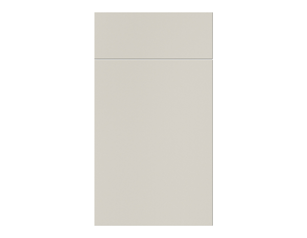 Façade 1 porte + 1 tiroir 40cm "Dorice" beige mat - l. 39.7 x h. 71.5cm - Cooke and Lewis - Brico Dépôt