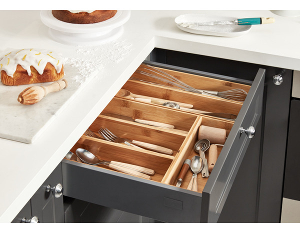 Range-couverts bambou "NITAKI 4" compartiments - L. 30 x P. 42cm - Cooke and Lewis - Brico Dépôt