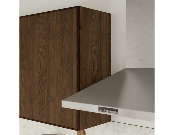 Finition caisson haut "Heline" noyer mat - l. 32cm x - h. 72cm - Cooke and Lewis - Brico Dépôt