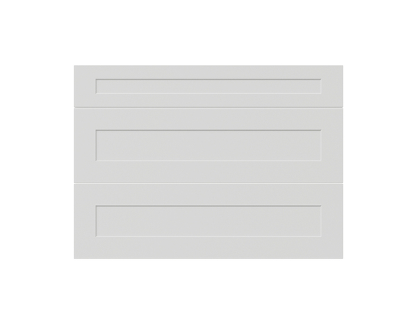 Façade 1 tiroir + 2 casseroliers 100cm "Florie" blanc mat - L. 99.7 x H. 71.5cm - Cooke and Lewis - Brico Dépôt