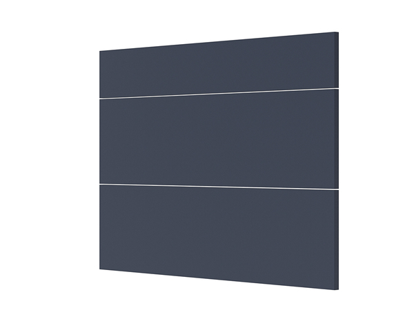 Façade 1 tiroir + 2 casseroliers 100cm "Dorice" bleu mat - l. 99.7 x h. 71.5cm - Cooke and Lewis - Brico Dépôt