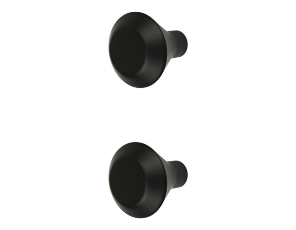2 boutons de cuisine ronds 3cm noir mat - Cooke and Lewis - Brico Dépôt