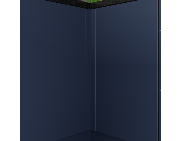 Fileur d'angle bas "Dorice" bleu mat - h. 71.5cm - Cooke and Lewis - Brico Dépôt