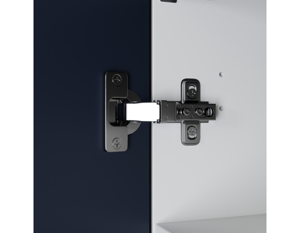 Façade 1 porte 40cm "Dorice" bleu mat - l. 39.7 x h. 71.5cm - Cooke and Lewis - Brico Dépôt