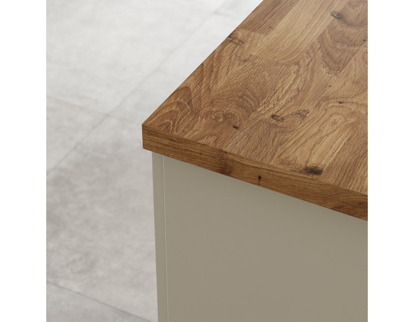 Plan de travail aspect bois miel l.300 x P.62 x Ép. 3,8 cm - Cooke and Lewis - Brico Dépôt