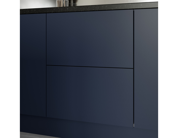 Façade 1 casserolier ou sur-hotte 60cm "Dorice" bleu mat - l. 59.7x h. 35.6cm - Cooke and Lewis - Brico Dépôt