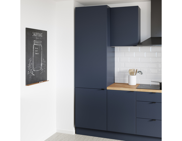 Façade colonne 60cm "Dorice" bleu mat - l. 59.7 x h. 128.7cm - Cooke and Lewis - Brico Dépôt