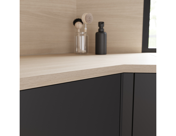 Bande de chant effet bois miel L. 300 cm x l. 4,0 cm - Cooke and Lewis - Brico Dépôt