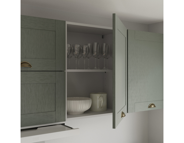 Façade 1 porte 60cm "Coline" vert sauge - l. 59.7 x h. 71.5cm - Cooke and Lewis - Brico Dépôt