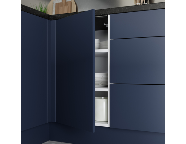 Façade 1 porte 40cm "Dorice" bleu mat - l. 39.7 x h. 71.5cm - Cooke and Lewis - Brico Dépôt