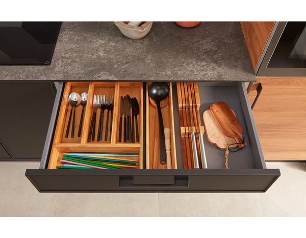 Range-couverts bambou "NITAKI 4" compartiments - L. 30 x P. 42cm - Cooke and Lewis - Brico Dépôt