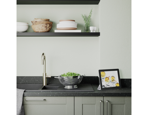 Crédence effet graphite mat L.300 x H.20 cm x Ep. 8 mm - Cooke and Lewis - Brico Dépôt