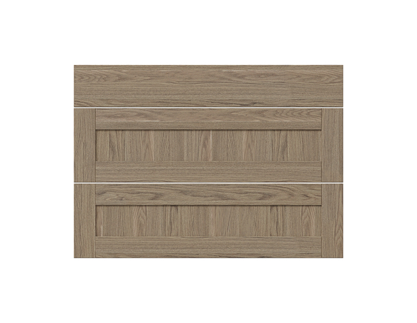 Façade 1 tiroir + 2 casseroliers 100cm "Coline" chêne clair - L. 99.7 x H. 71.5cm - Cooke and Lewis - Brico Dépôt