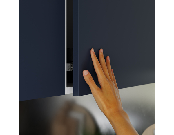 Façade 1 porte 50cm "Dorice" bleu mat - l. 49.7 x h. 71.5cm - Cooke and Lewis - Brico Dépôt