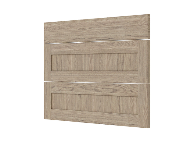 Façade 1 tiroir + 2 casseroliers 100cm "Coline" chêne clair - L. 99.7 x H. 71.5cm - Cooke and Lewis - Brico Dépôt