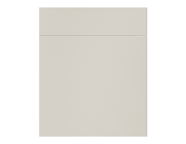 Façade 1 porte + 1 tiroir 60cm "Dorice" beige mat - l. 59.7 x h. 71.5cm - Cooke and Lewis - Brico Dépôt