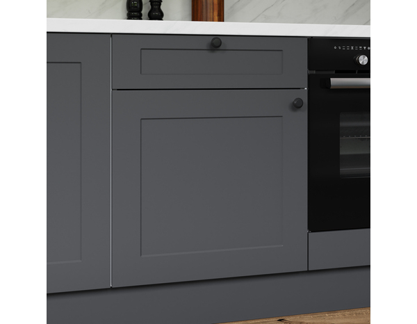 Façade 1 porte + 1 tiroir 60cm "Florie"anthracite mat - L. 59.7 x H. 71.5cm - Cooke and Lewis - Brico Dépôt