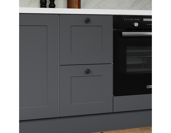 Façade 1 casserolier 40cm "Florie"anthracite mat - L. 39.7 x H. 35.6cm - Cooke and Lewis - Brico Dépôt