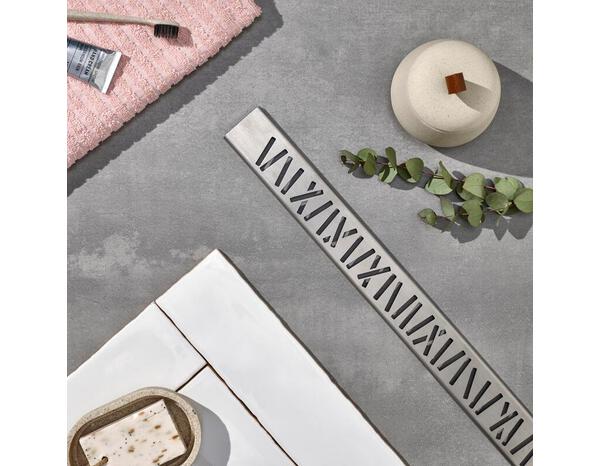 Caniveau pour douche à l'italienne "VENISIO L800 MIKADO" - 80 cm - Wirquin - Brico Dépôt