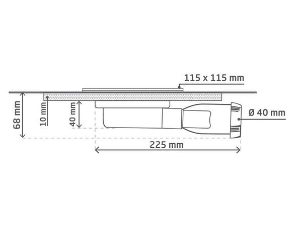 Bonde à maçonner extra plate "EXPRESS'EAU EXTRA PLATE" - Diam. 40 mm - Wirquin - Brico Dépôt