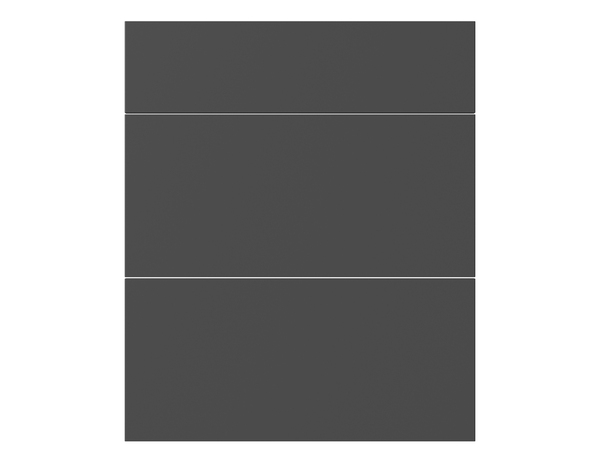 Façade 1 tiroir + 2 casseroliers 60cm "Dorice" anthracite mat - l. 59.7 x h. 71.5cm - Cooke and Lewis - Brico Dépôt