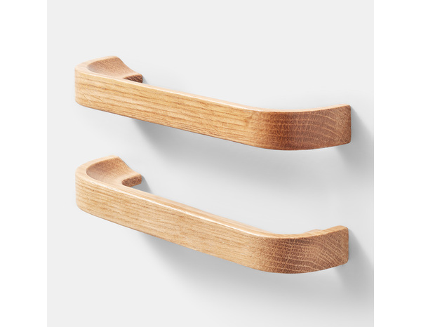 2 poignées de cuisine arrondies 17cm bois "RUTA" - Cooke and Lewis - Brico Dépôt