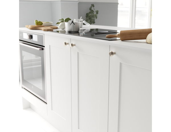 2 boutons de cuisine ronds 3cm nickel brossé - Cooke and Lewis - Brico Dépôt