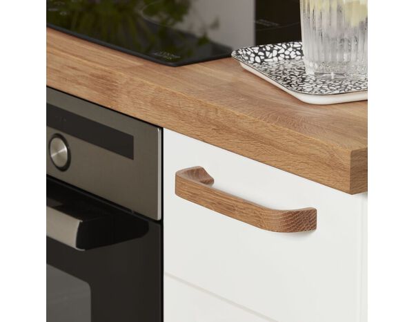 2 poignées de cuisine arrondies 17cm bois "RUTA" - Cooke and Lewis - Brico Dépôt