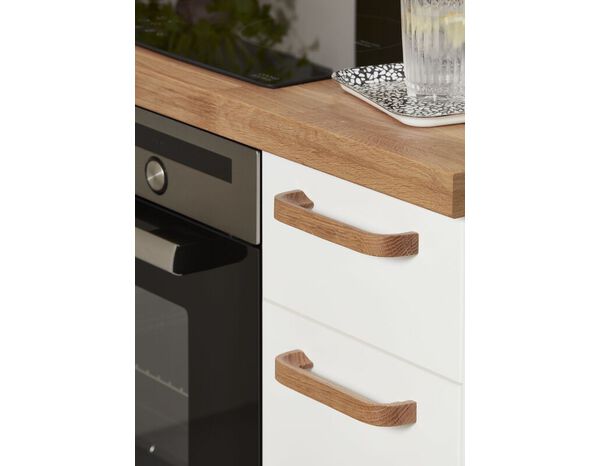 2 poignées de cuisine arrondies 17cm bois "RUTA" - Cooke and Lewis - Brico Dépôt