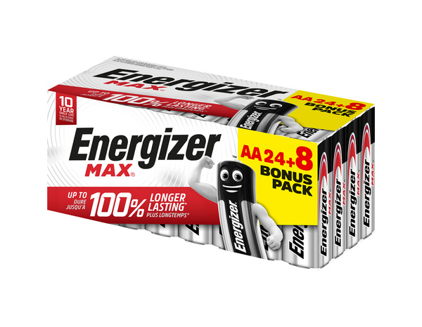 Lot de 24 +° 8 piles Max AA - Energizer - Brico Dépôt