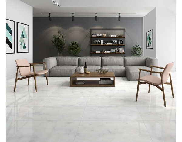 Carrelage de sol intérieur "marbre pierre naturelle" - Brico Dépôt