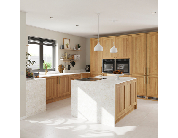 Bandeau four 60cm "Ilona"chêne doré - L. 59.7 x H. 11.5cm - Cooke and Lewis - Brico Dépôt