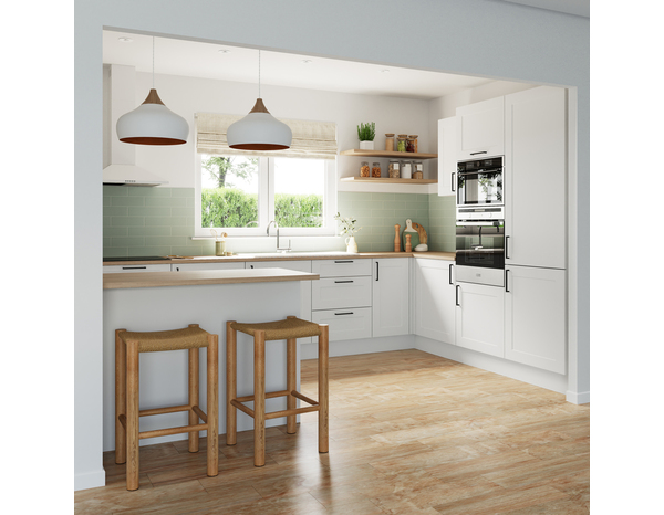 Façade colonne 60cm "Florie" blanc mat - L. 59.7 x H. 128.7cm - Cooke and Lewis - Brico Dépôt