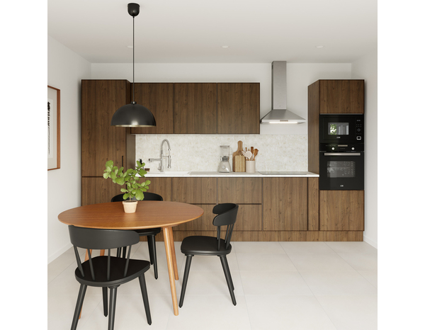 Finition caisson bas droit "Heline" noyer mat - l. 57 x h. 72cm - Cooke and Lewis - Brico Dépôt