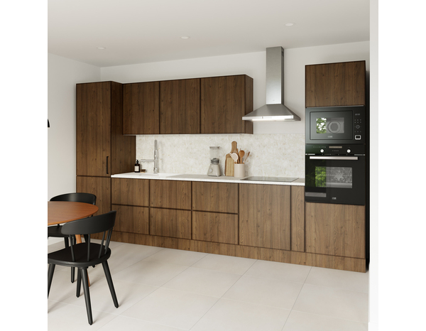 Plinthe "Heline" noyer mat - l. 2.4m x h. 15cm - Cooke and Lewis - Brico Dépôt