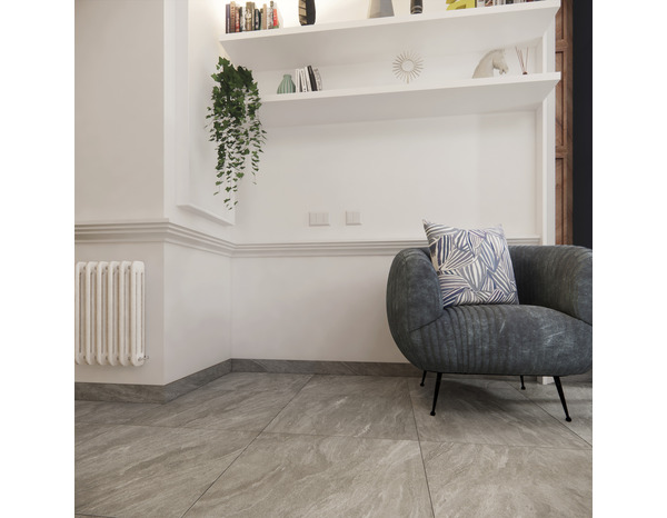 Carrelage de sol intérieur "BISCARROSSE" gris l.30,5 x L.61,3 cm - Brico Dépôt