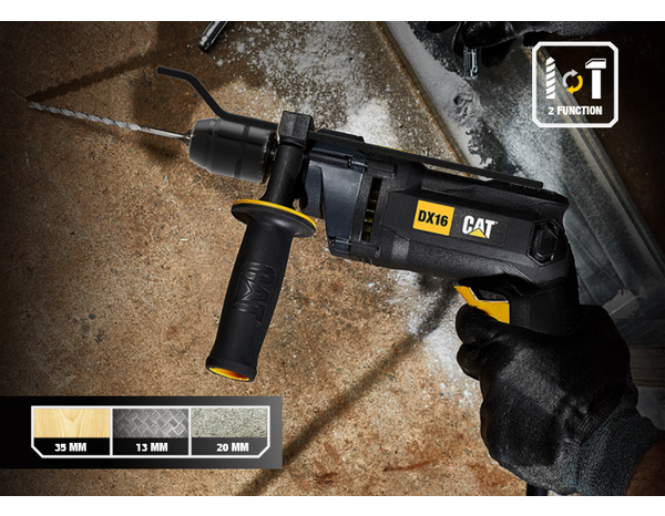 Perceuse à percussion DX16 - 850 W - CAT - Brico Dépôt