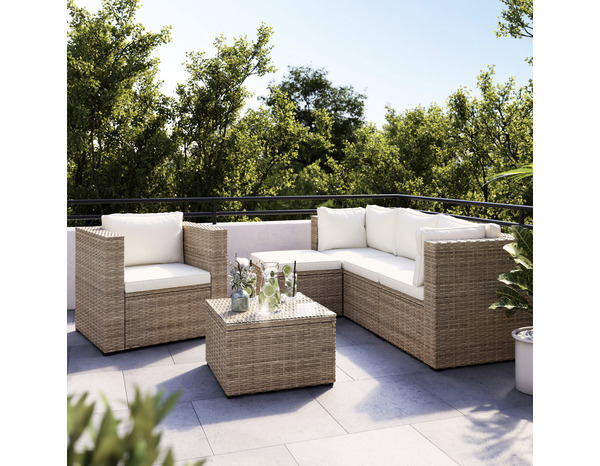 Salon de jardin Fasera 5 places - Marque BLOOMA - Brico Dépôt