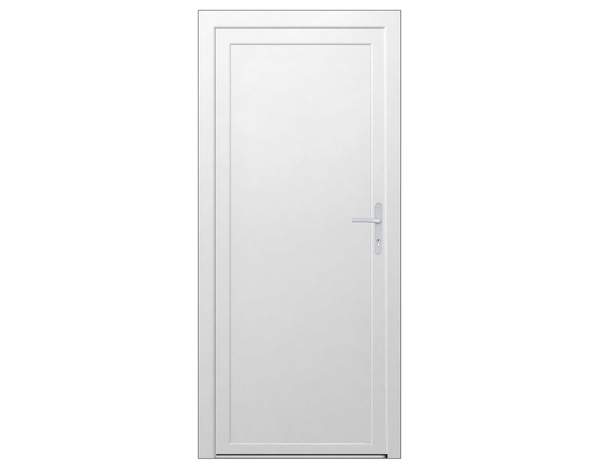 Bloc-porte de service PVC poussant gauche - H. 205 x L. 80 cm - Brico Dépôt