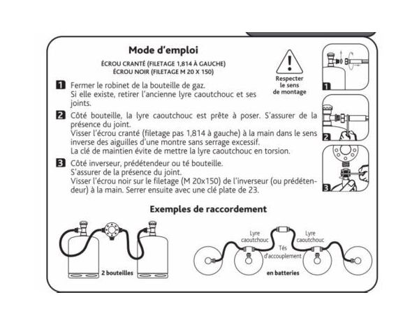 Flexible haute pression Butane/Propane en caoutchouc - 35 cm - Addax - Brico Dépôt