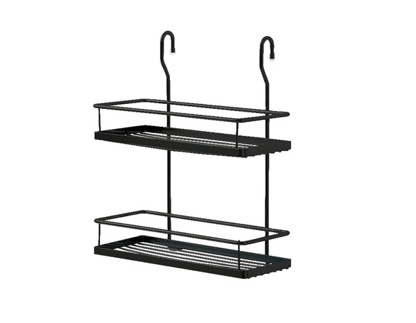 Tablette à suspendre 2 niveaux noir mat - Cooke and Lewis - Brico Dépôt