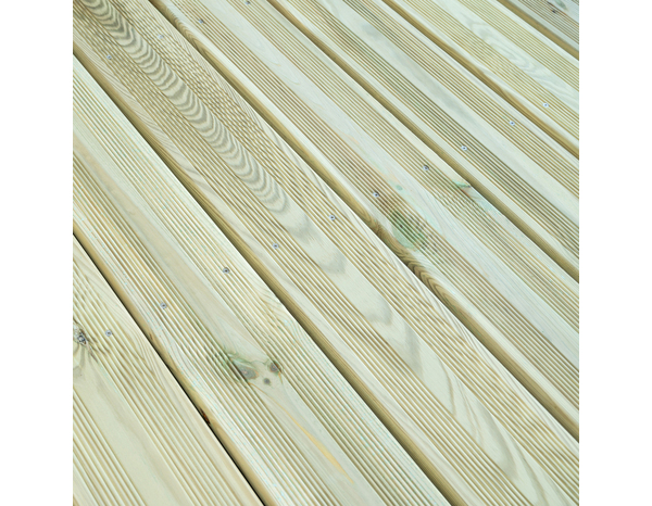 Dalle en bois vert "Davia" L. 100 x l. 100 x Ep. 61 mm - Marque BLOOMA - Brico Dépôt
