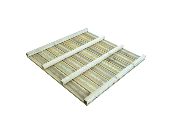 Dalle en bois vert "Davia" L. 100 x l. 100 x Ep. 61 mm - Marque BLOOMA - Brico Dépôt