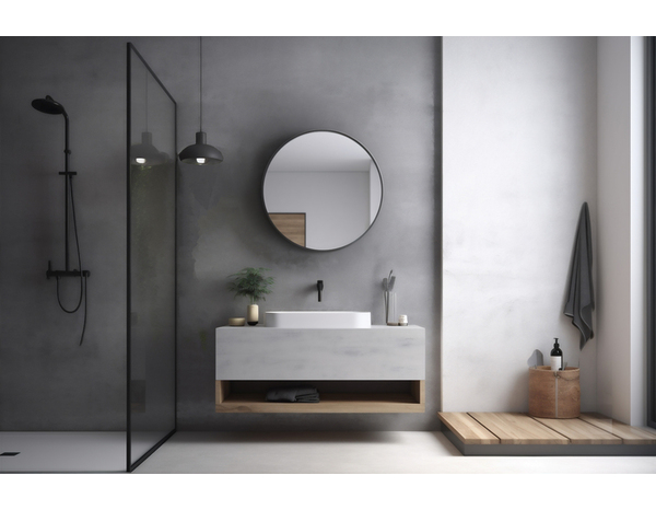 Miroir rond "Urban" Ø 60 cm - Brico Dépôt